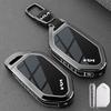 Leather Car Key Case Cover For 2024 Kia EV9 Picanto Carnival Seltos K5 KA4 Sorento Morning Protection Key Chain Buckle Keyless