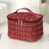 Borsa da Trucco alla Moda dall'Aspetto Elegante, Borsa a Mano Portatile di Grande Capacità, Borsa per Conservare Cosmetici