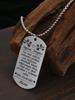 Stainless Steel Keychain and Necklace, Gift for Daughter, Carved Badge, Ideal Gift for Men, Couples, Boyfriend, Family & Friends