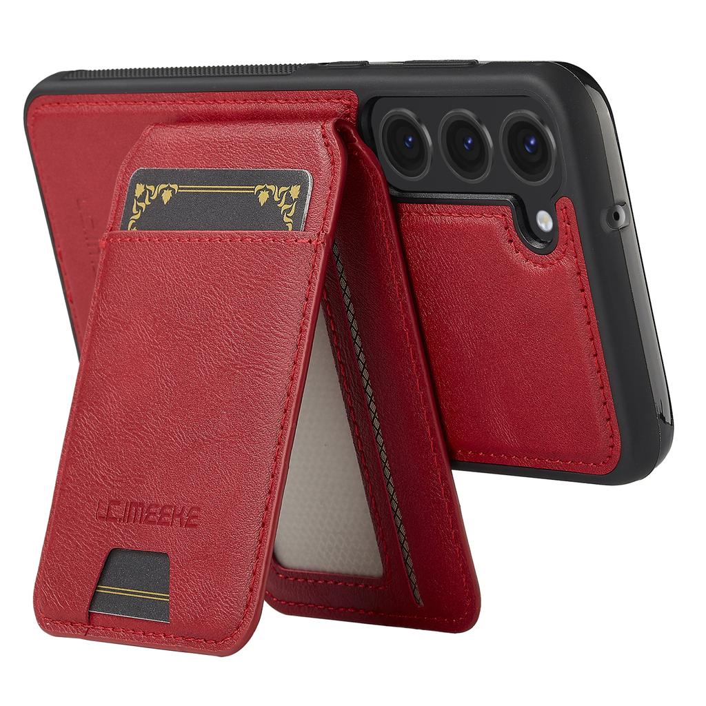 LC.IMEEKE L3 Pro Samsung Galaxy S23+ Magnetické pouzdro Odnímatelný držák na karty Kožený TPU kryt na mobil