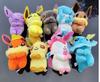 Glaceon Umbreon Leafeon Plush Toys Jolteon Espeon Flareon Eevee Sylveon 10cm Keychain Pendant Stuffed Doll Gifts