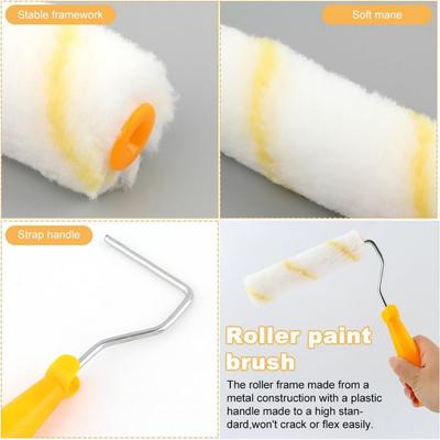 11pcs Paint Roller Kit: Get Professional-Looking Walls with 4 Inch Rollers & Covers, For Hotel/Restaurant/Commercial