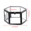 Geometrical Glass Jewelry Box Jewelry Organize Holder Ring Box Jewelry Storage