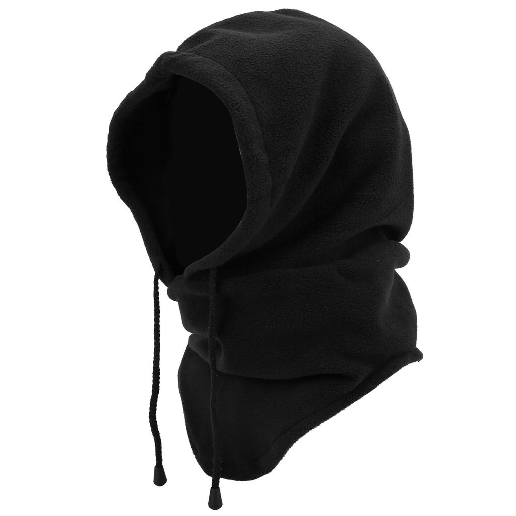 Trapper Winter Cap Thermo Winter Windproof Riding Hoods Snowboarding Head Cover with Facial Shield Neckerchief Black