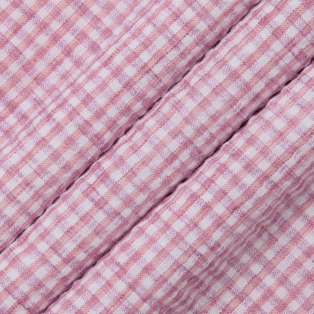 RENOMA Regular Fit Linen Blend Sucker Check Short Sleeve Shirt Rpusg1239 Pk