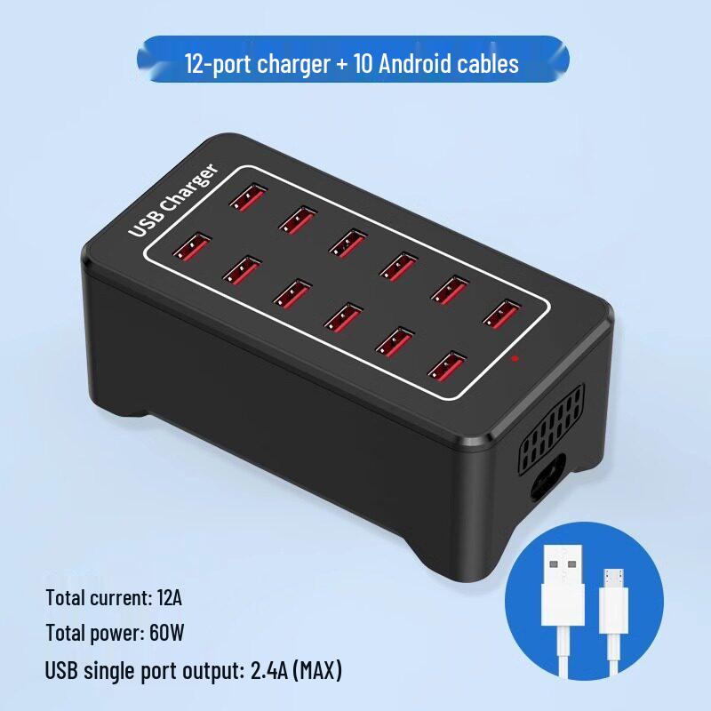 Multi-port USB Fast Charger: Smart Desktop Charging Station for Multiple Devices