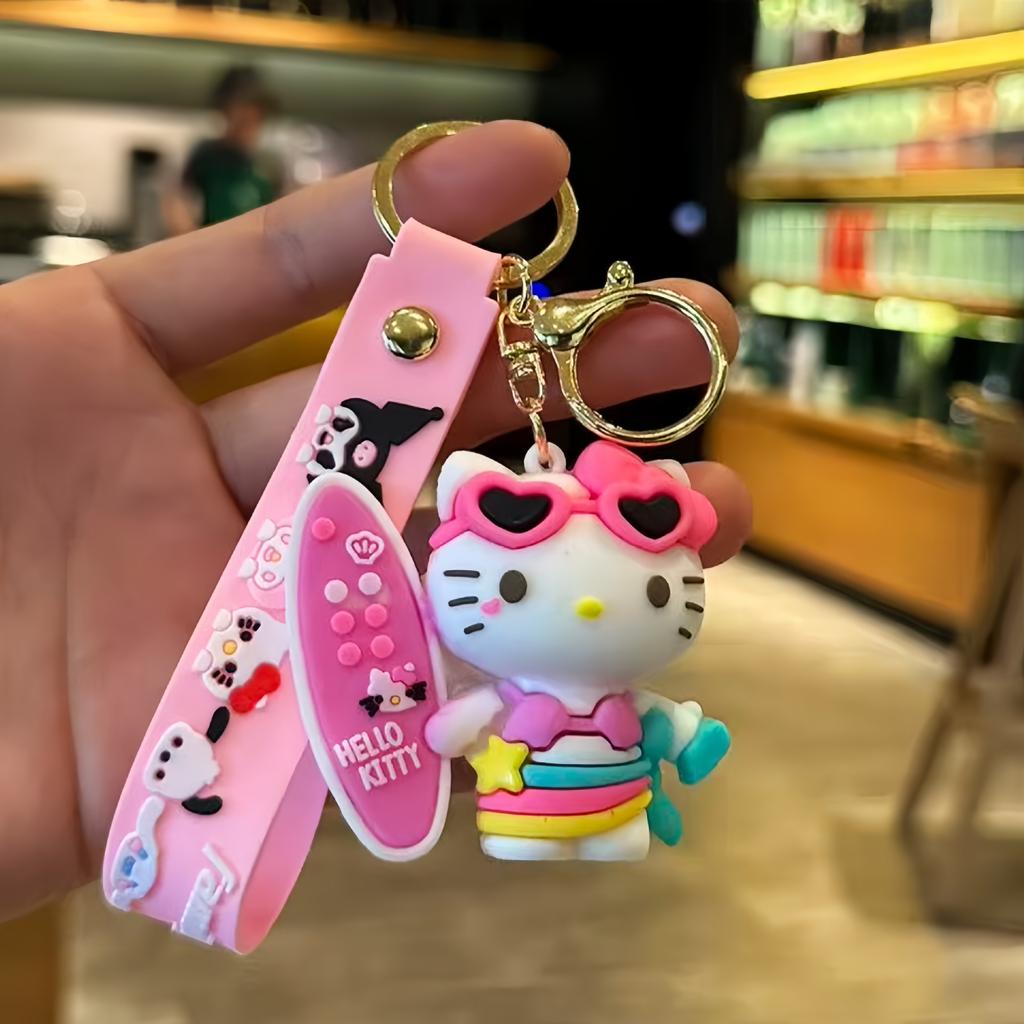 Cartoon KT Cat Keychain Couple School Bag Car Pendant Small Gift Baby Catcher Gift