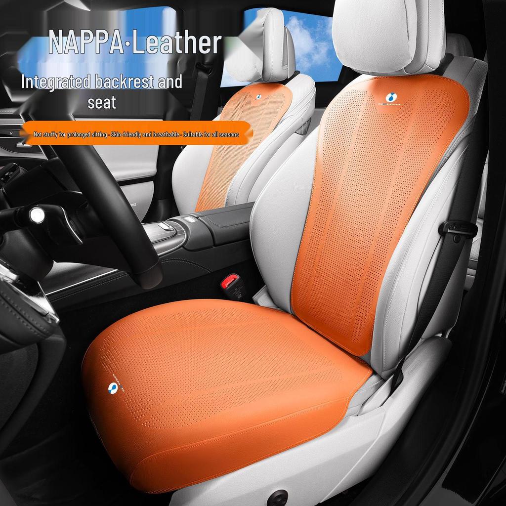 Denza Car Seat Cushion Full Coverage Nappa Leather for D9/N9/N7/Z9GT DM, All-Season Use.
