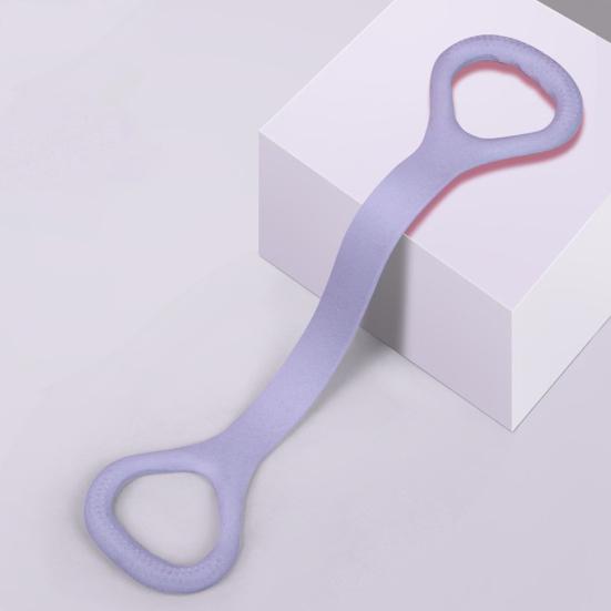 Silicone Figure 8 Resistance Band Anti-slip Men Women Arm Shoulder Stretch Strength Training Exercise Elastic Strap Fitness Tension Rope
