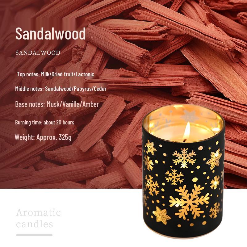 LED Aromatherapy Candle Night Light: Christmas Atmosphere Fragrance Ornaments