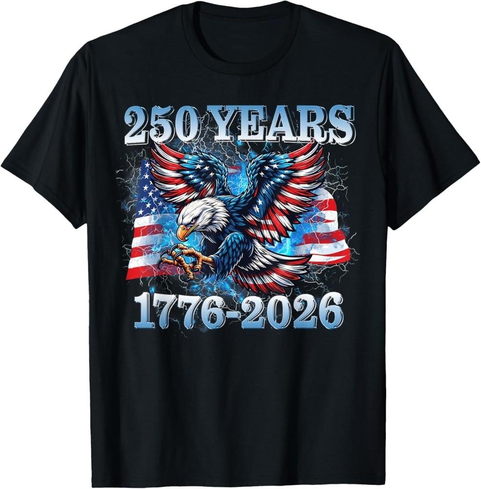 USA 250 Years 1776‑2026 Eagle American Flag Unisex T‑Shirt