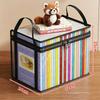 Book Storage Bag Transparent Visible With Zipper Handle Organizer Bag Multifunctional Dustproof Large Capacity Moisture