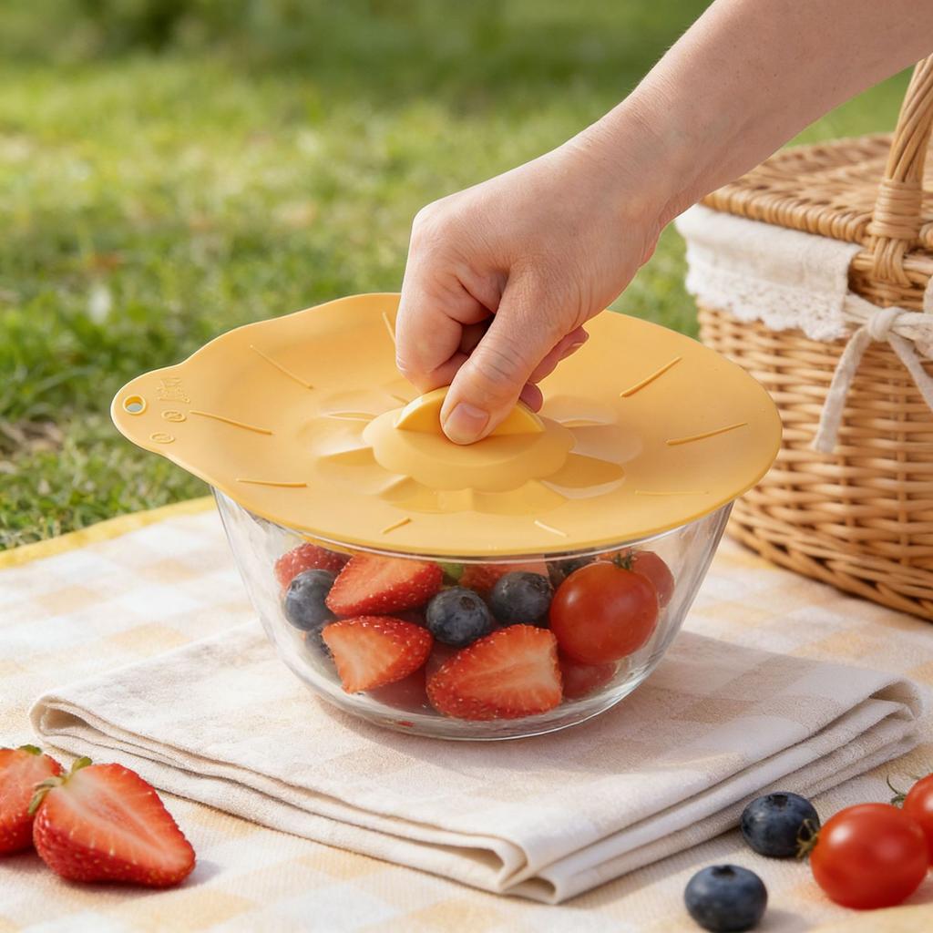 Food-grade silicone fresh-keeping cover high-temperature resistant sealed fresh-keeping high-temperature resistant kitchen tool