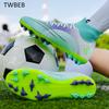 Männer Hohe Ankle Fußball Schuhe Jungen Outdoor Nicht-Slip AG/TF Fußball Stiefel Kinder Ultraleicht Fußball Stollen Kinder Turnschuhe weibliche