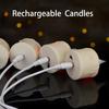 12PCS Rechargeable LED Tea Lights Candles with Remote, 3D Wick Flickering Flameless Votive Candles with 4/6H Timer, Warm White Electric Fake Candles