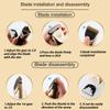 Professional Rechargeable Pet Shaver Kit Ceramic Blade Low Noise Dog Cat Hair Trimmer With 4 Limit Combs