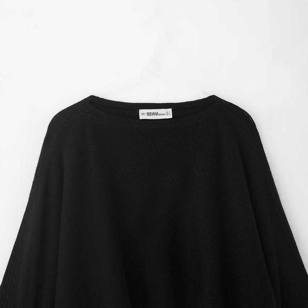 European and American Style, New Women's Clothing, Fashionable, Versatile, Cross-border Temperament Simple Short Knitted Sweater
