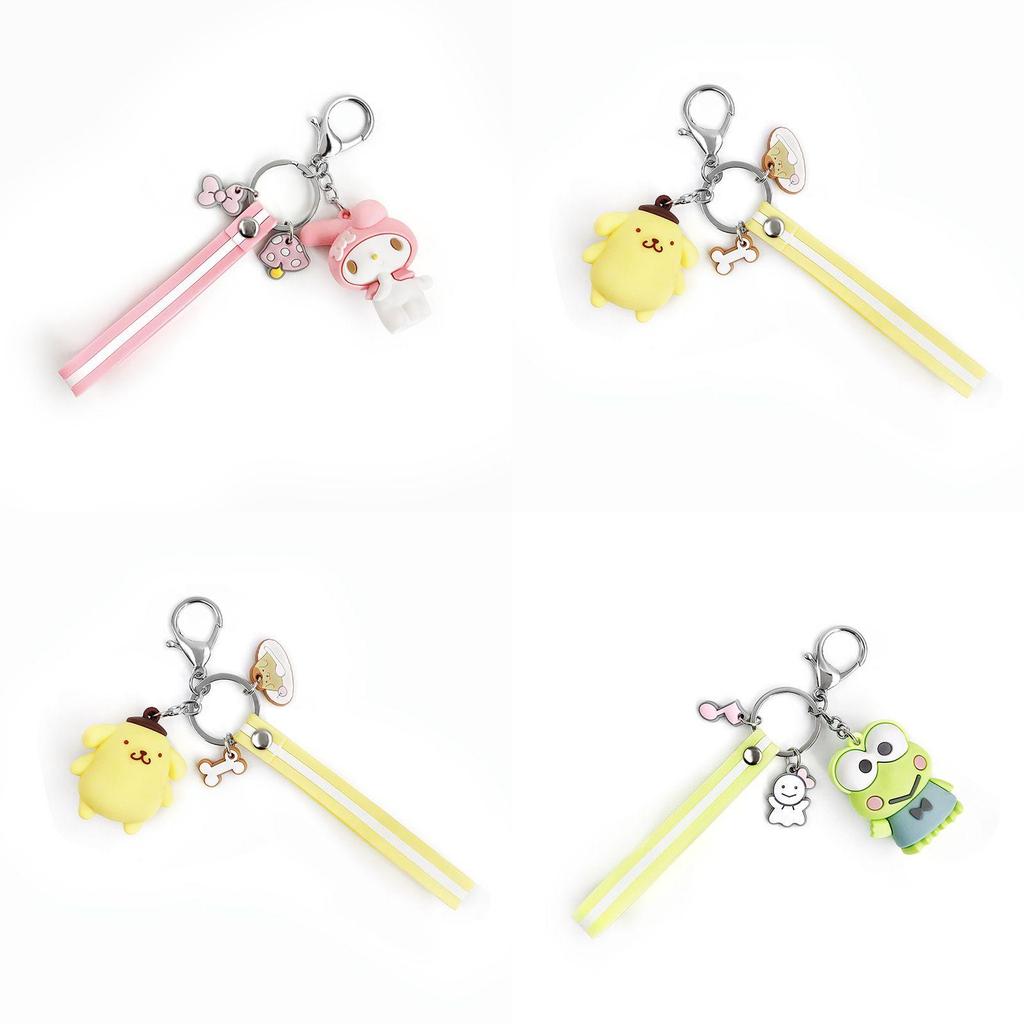 Cute Silicone Key Chain Melody Bag Pendant Accessory
