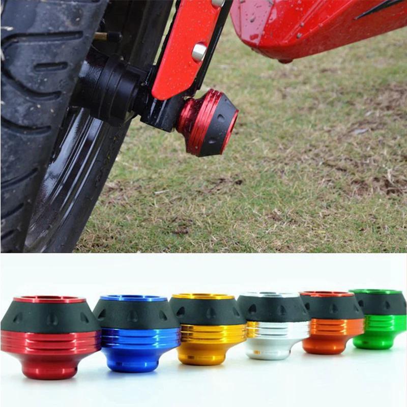 4PCS Universal Motorcycle Wheel Protection Crash Pad Motorbike Crash Protectors Alloy Motocross Falling Front Fork Slider Cups