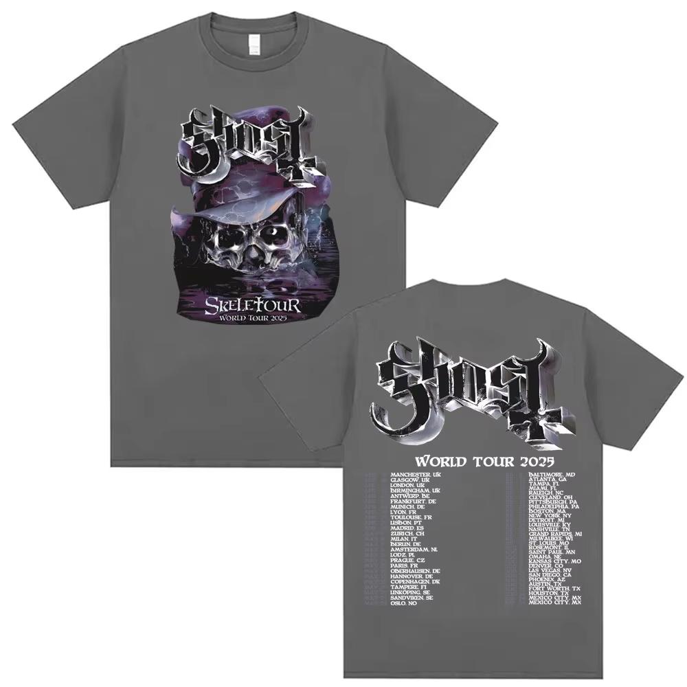 High Quality Short Sleeved World Tour 2026 Merch T-shirt for Men and Women Fashion Hiphop Cool Teet Cotton Top Fan Commemoration