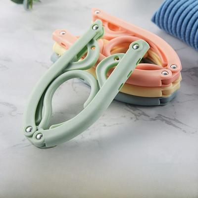 Thickened Portable Travel Clothes Hanger Multi-Functional Folding Hanger for Student Dormitory Outdoor Home Underwear Socks S...