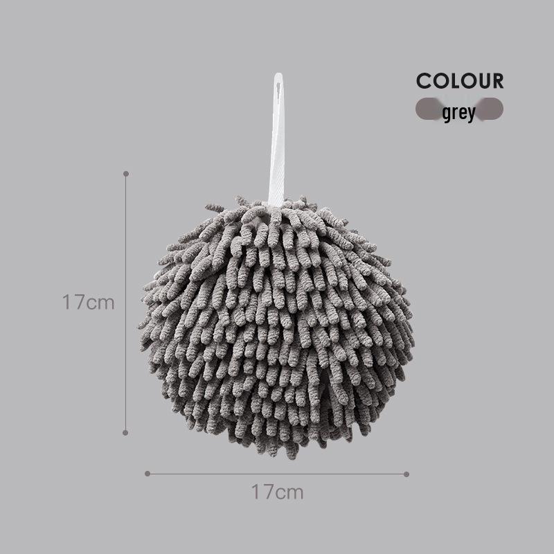 

NORdic Милое Шениловое Кухонное и Банное Быстросохнущее Полотенце - Толстое, Впитывающее воду, Подвесной дизайн серый