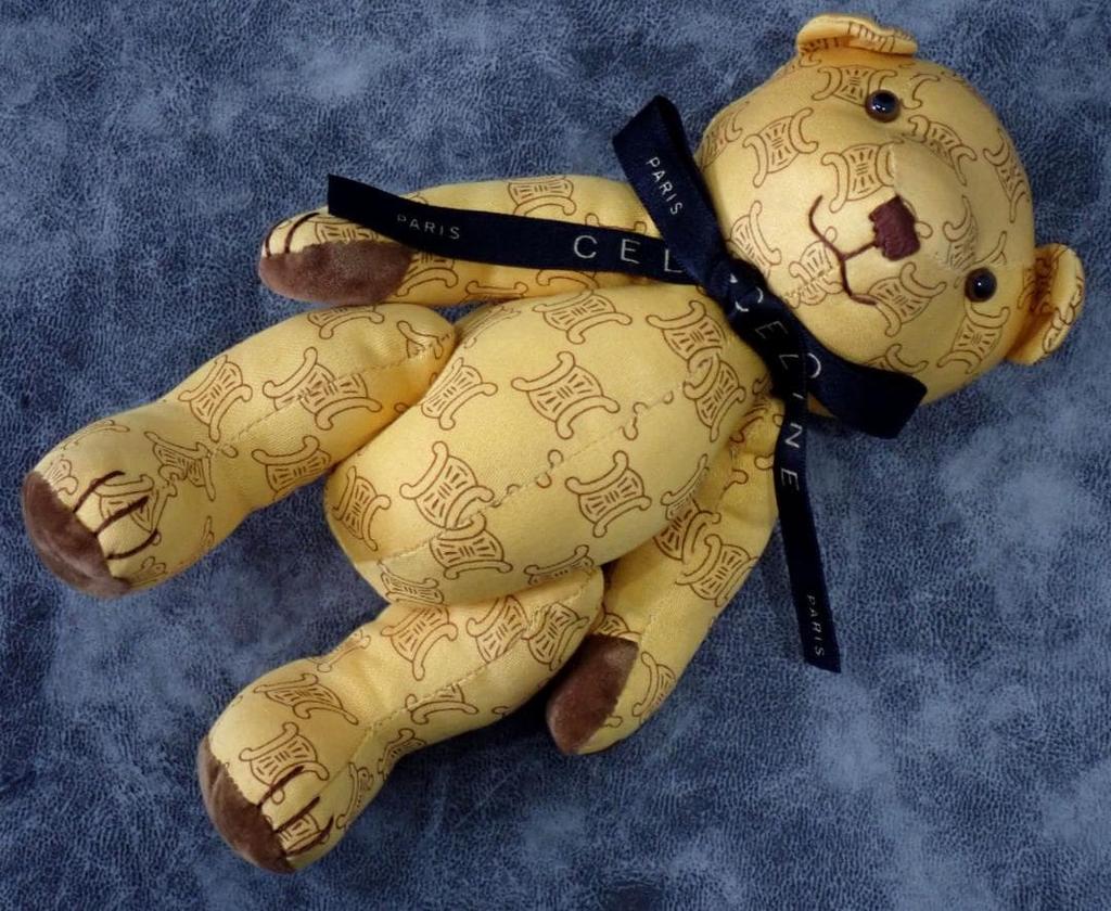 [USED] Excellent Condition Celine Macadam Pattern Teddy Bear, Brown