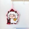 Festive Little Sheep Children's Hanging Hand Towel – Soft, Absorbent, and Perfect for Bathrooms.