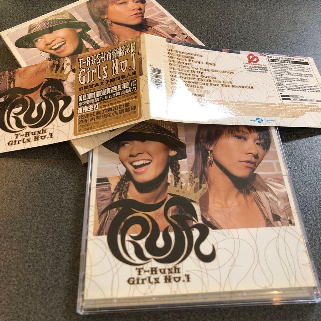 [USED] Taiwan Official Edition T-RUSH Girls No.1 CD+VCD