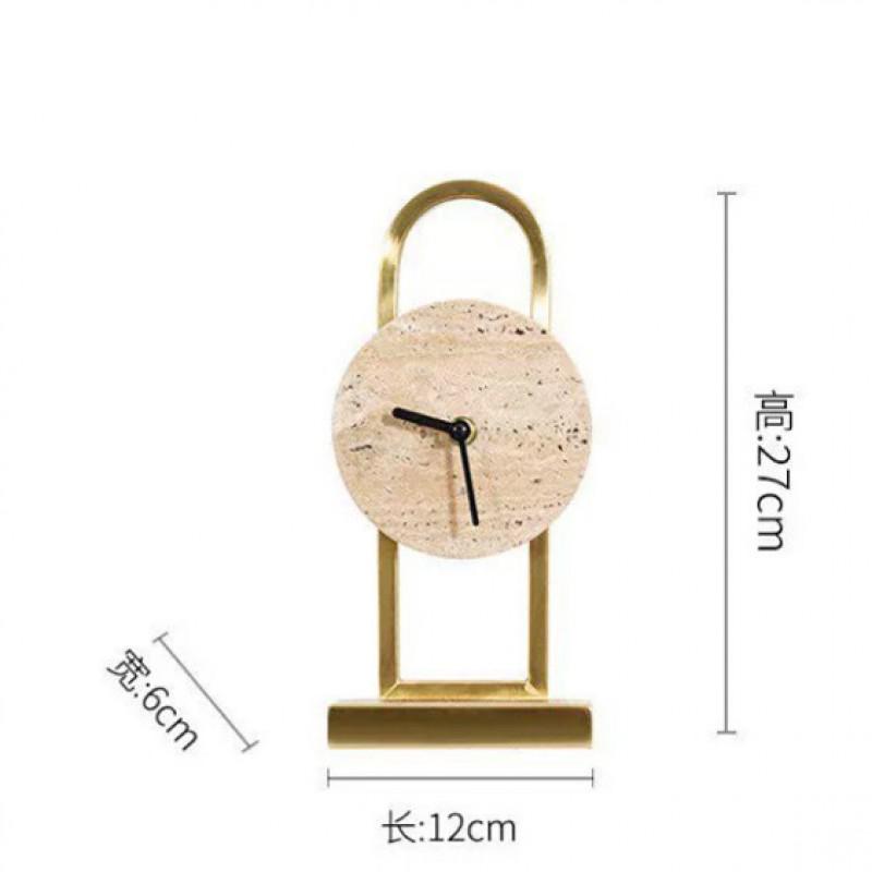 Luxury Modern Office Clock Decor Home Study Bookshelf Desktop