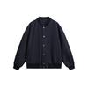 Mens Retro Baseball Jacket Cotton Blend Loose Fit Casual Outerwear Fall