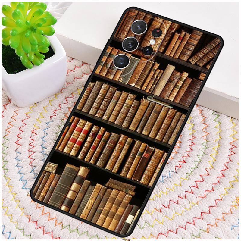 Read Books Library Bookshelf Phone Case For Samsung Galaxy Note 10 Pro S26 S25 S24 S23 S22 Ultra Plus S21 FE S20 Cover