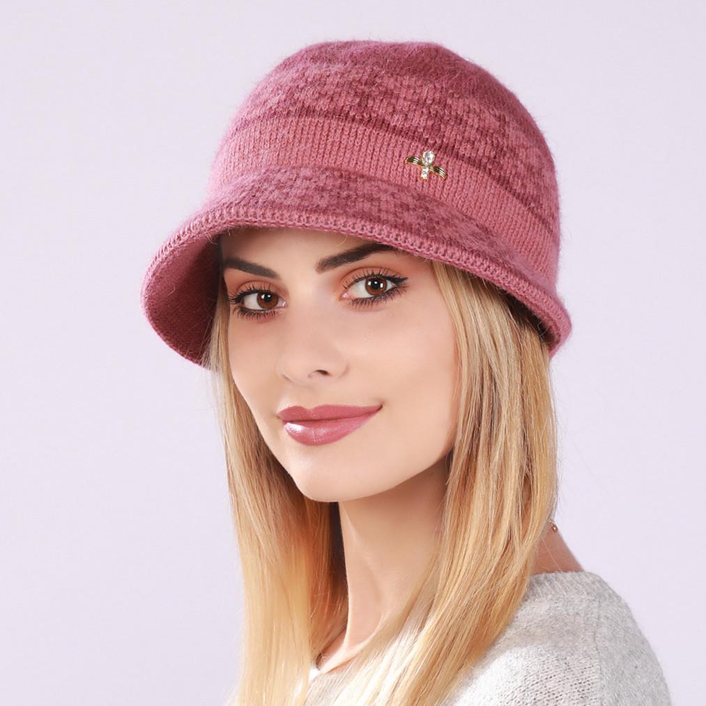 Women's Autumn Winter Mixed Color Rabbit Pot Hat Velvet Thickened
