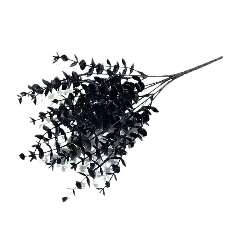 3PC Black Home Decorations Fake Plants Halloween Decor Artificial Leaves Atmosphere Multiple Options Available