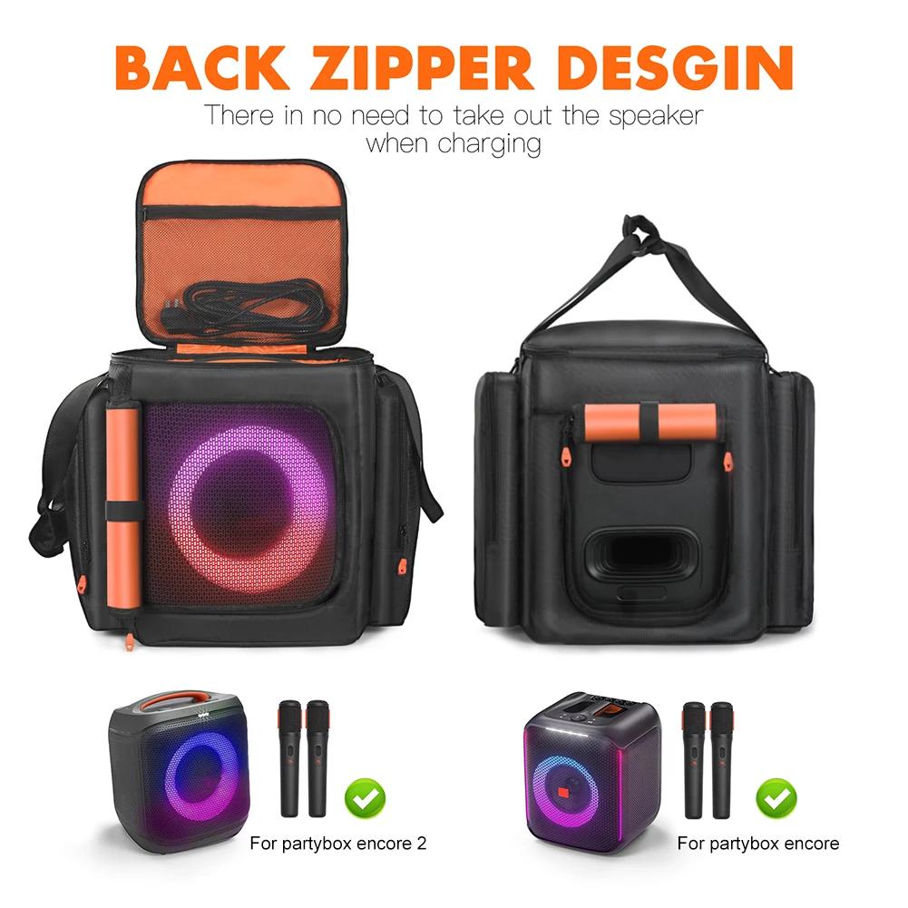 Para JBL Partybox Encore Essential 2 Altavoz Portátil Estuche Antipolvo Gran Capacidad Bolsa de Almacenamiento de Altavoz de Doble Cara Bolsa de Transporte para Altavoz