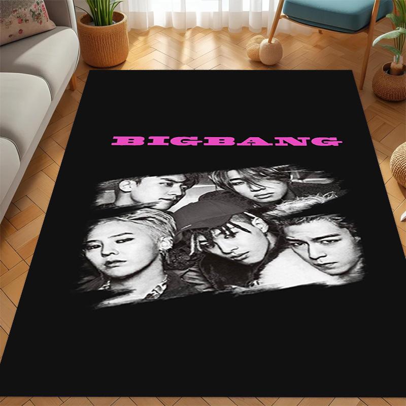 Big Bang: Icons Music Carpet Printing Floor Mats Room Dormitory Decoration Protective Pad