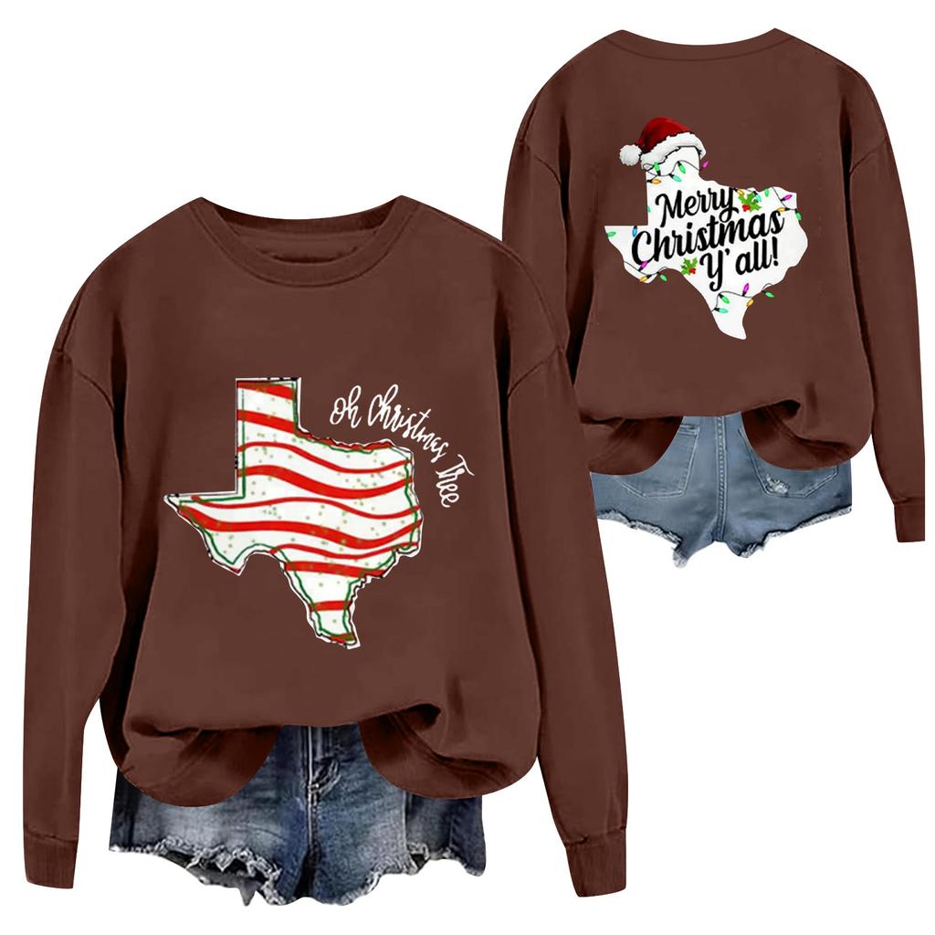 Vánoční trička a mikiny, Dámské mikiny, Mikiny přes hlavu s dlouhým rukávem, Dámské topy s dlouhým rukávem