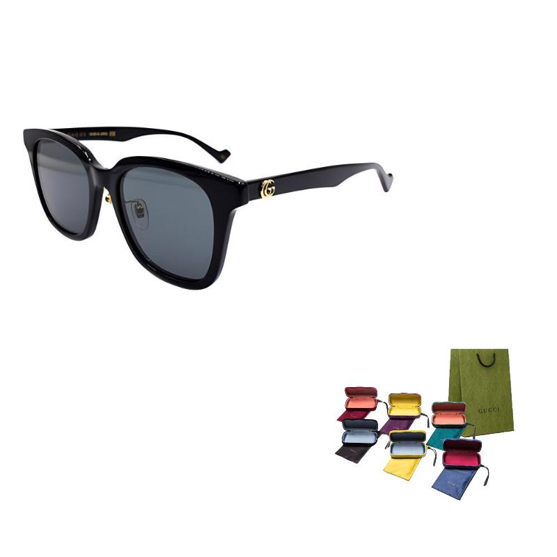 Gucci Cool Urban Trendy Holiday Travel Edition GG1000SK Universal Black/Black Leg Oval Sunglasses Unisex