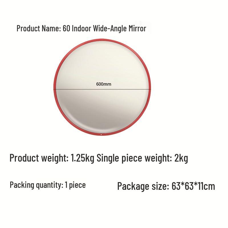 80cm Outdoor Traffic Convex Mirror for Parking Lots and Highways