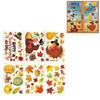 6PCS Themed Window Clings No Plastic Decorative Removable Leaf For Seasonal Home