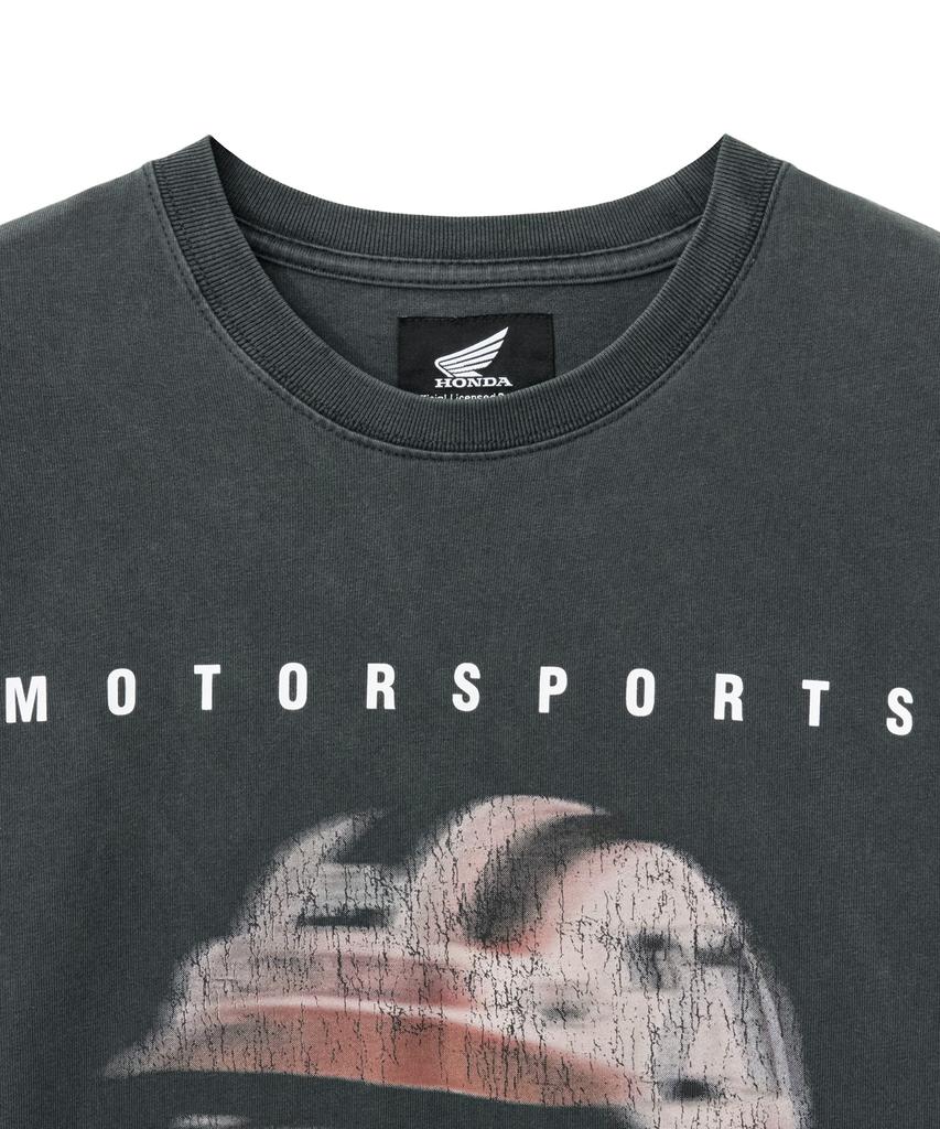 PHYPS MOTORCYCLE Motorsports Helmet Short Sleeve Charcoal