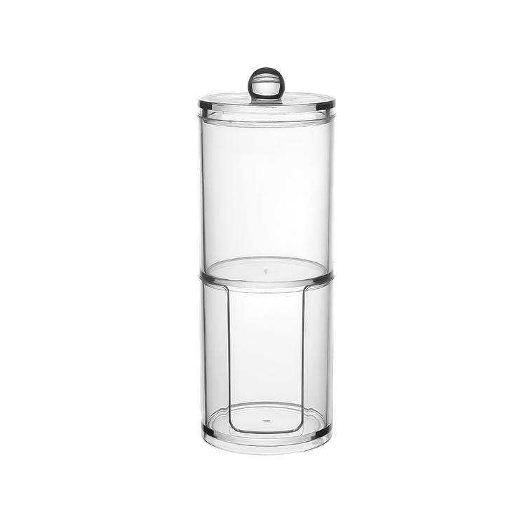 Dustproof Cotton Swab and Makeup Remover Storage Box with Lid
