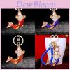 Opulent National Style Fish Keychain Adorned With Brilliant Rhinestones Ideal For Celebratory Gifts