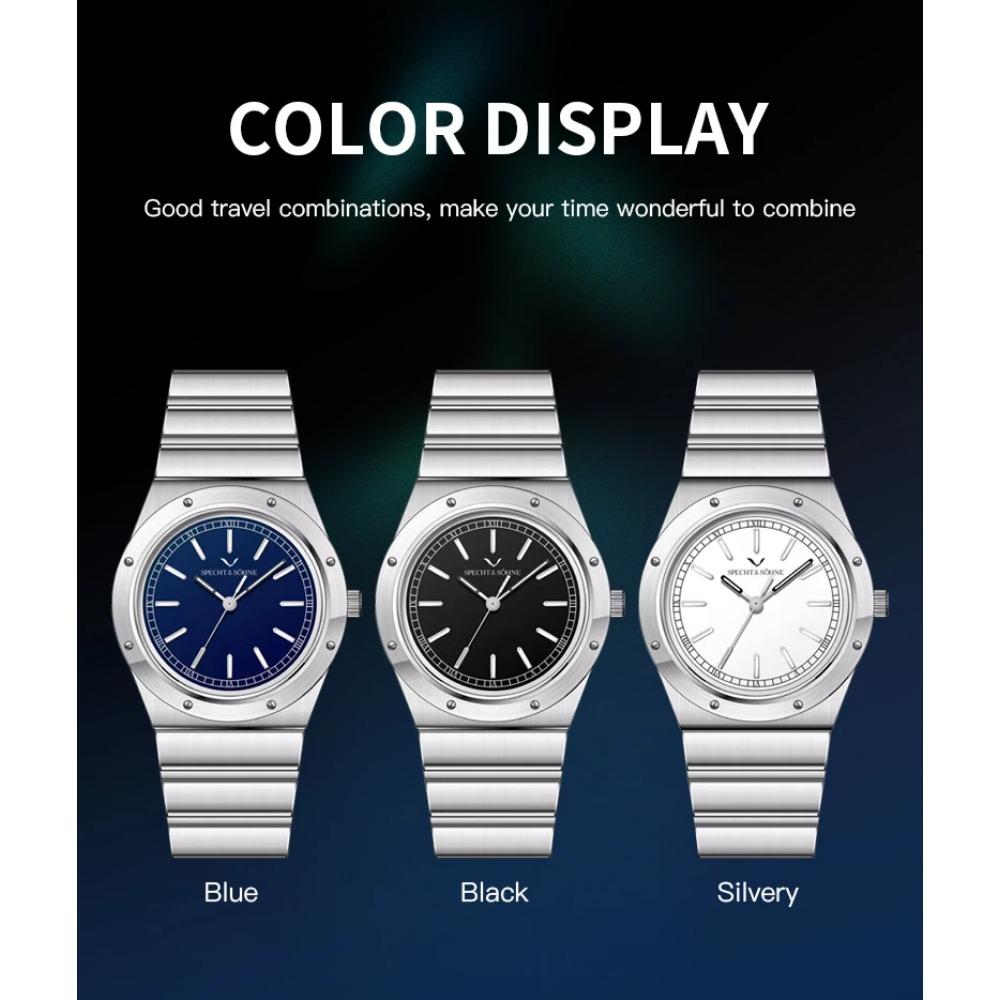 New Arrivals 2025 Specht & Söhne Luxury Watch 38MM Men's Quartz Super Slim Stainless Steel Sapphire Crystal 50M Water Resistant