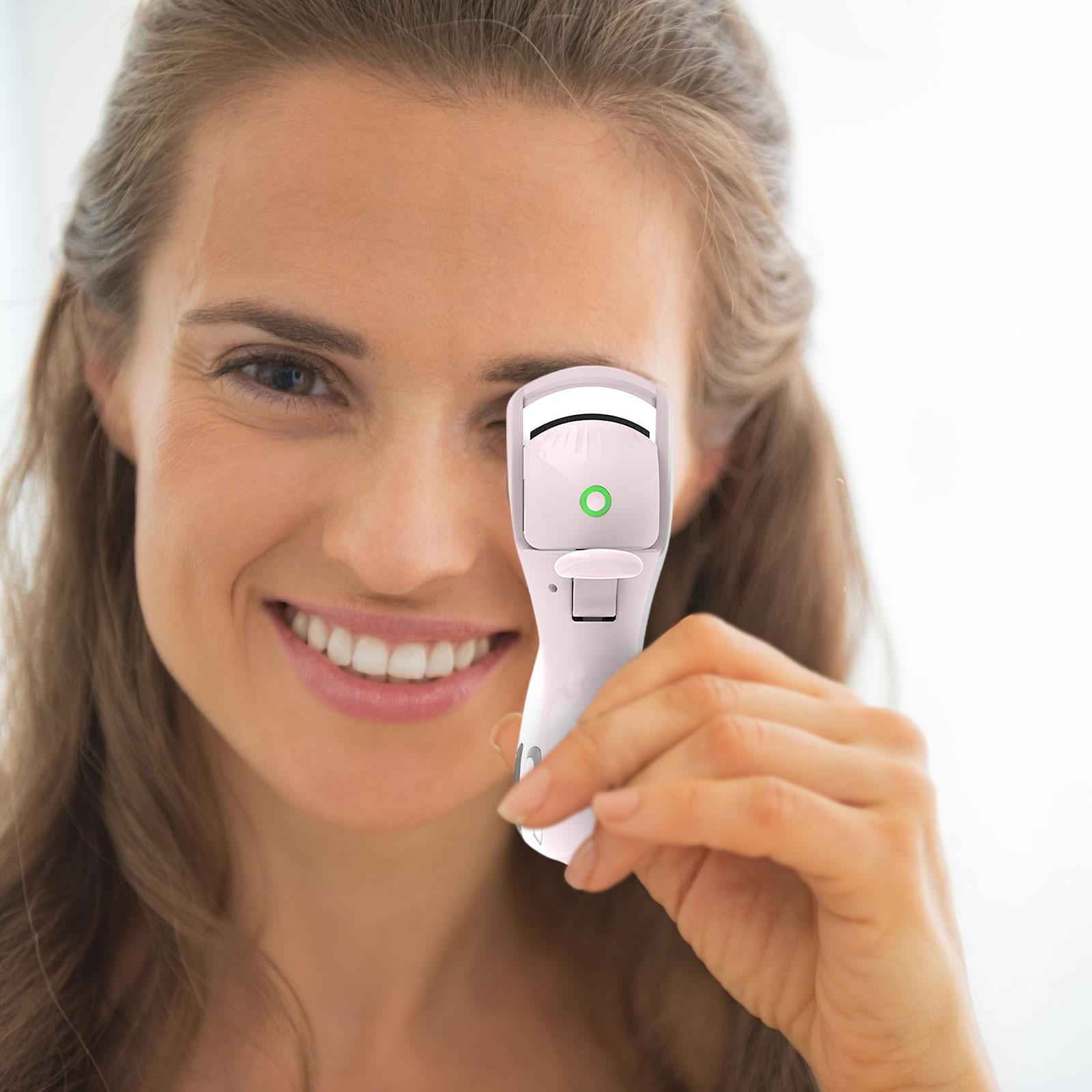 

Электрический керлер для ресниц, помощник для завивки ресниц, компактный и портативный One Size розовый