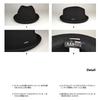 Folded PLAYER Stylish Standard Small Brim 57cm Black [Kangol] Hat/WOOL (Hat) Autumn/Winter Men's Women's