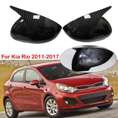 Pro Kia Rio 2011-2017 Nálepka na auto Kryt zrcátka zpětného pohledu Kryt klaksonu Křídlový kryt Vnější dveře Pouzdro zpětného pohledu Lišta Vzhled karbonových vláken