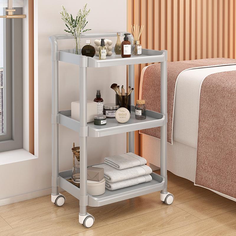 Wózek do salonu piękności: Dwupoziomowy wózek narzędziowy do przedłużania rzęs i artykułów do tatuażu