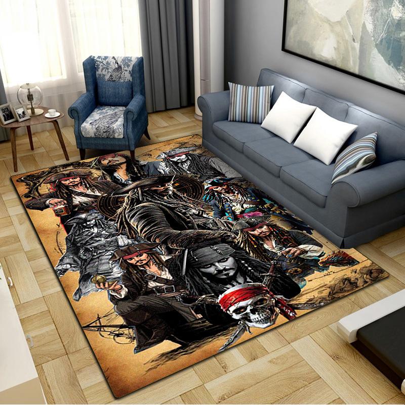 Captain Jack Carpet Rug for Living Room Bedroom Home Sofa Decoration,Kids play Non-slip Floor Mat