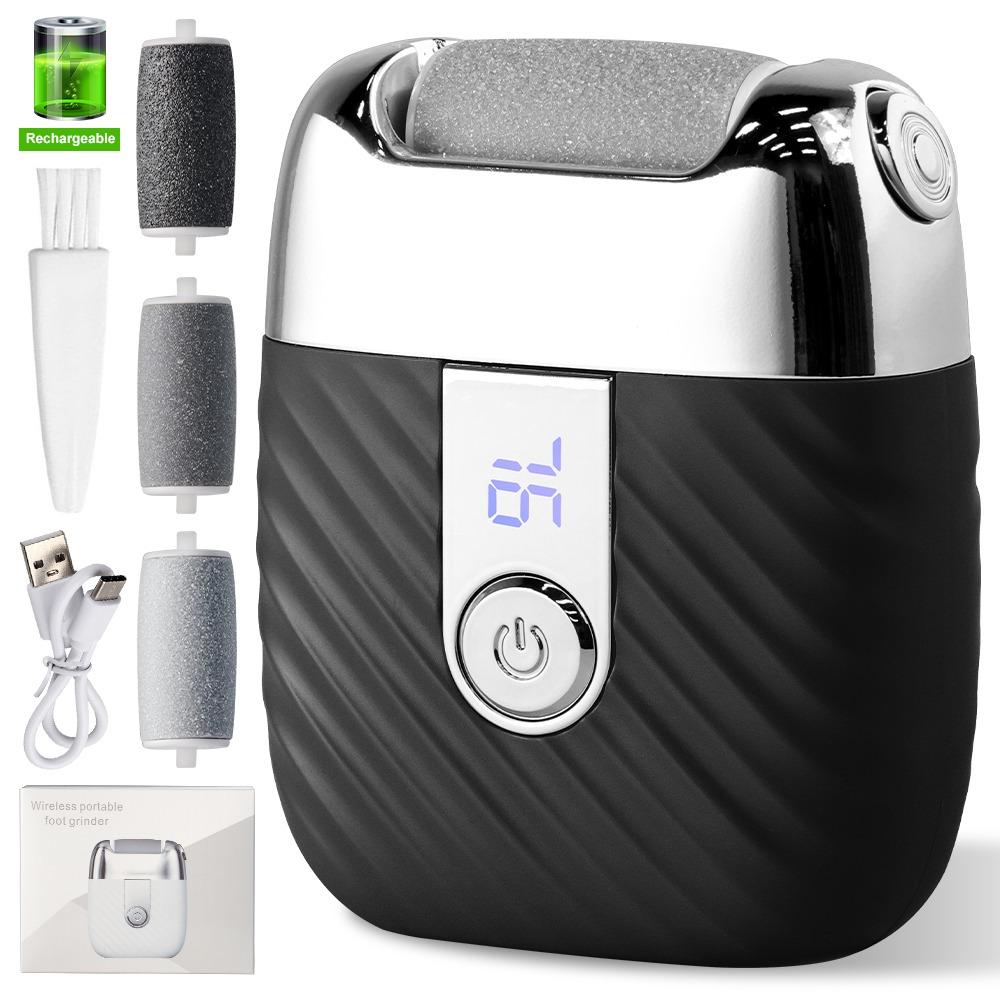 

LED Display Dead Skin Remover USB Rechargeable Electric Foot File Dry Dead Cracked Foot чёрный